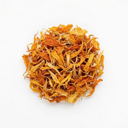 Dried Calendula petals. Natural botanical skincare ingredient.